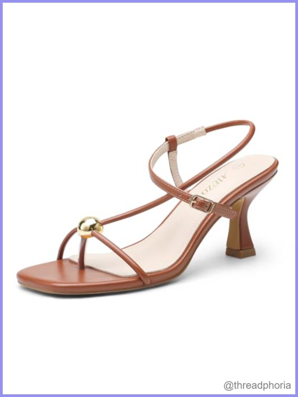 Faux Leather Square Open Toe Slingback Kitten Heel Flip Flop Sandals